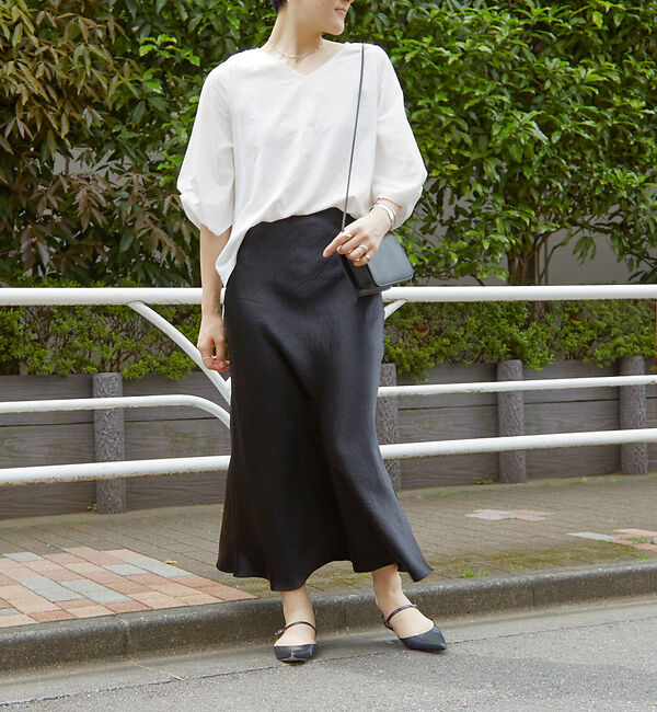 Rouge vif「袖タックブラウス」|シャツ・ブラウス|