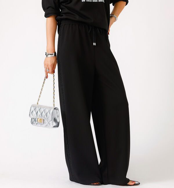 Rouge vif「カットジャージサイドラインパンツ」|その他|