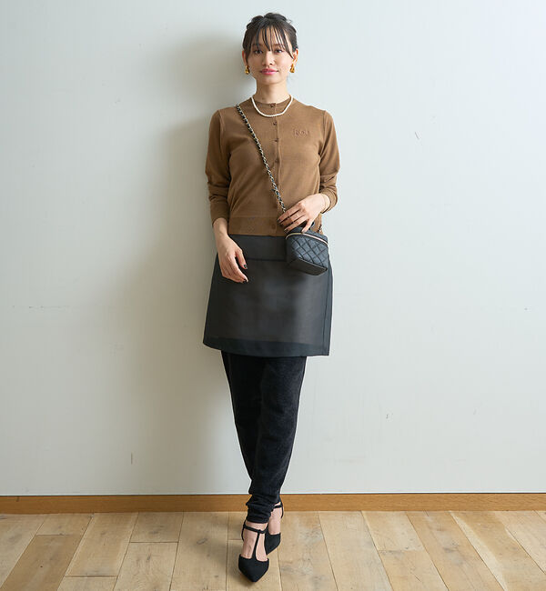 Rouge vif「シアーレイヤードサテンミニスカート」|スカート|