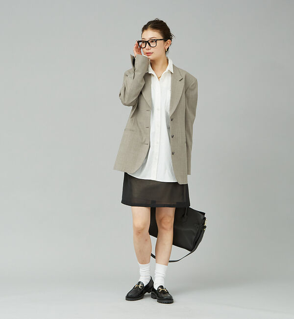 Rouge vif「シアーレイヤードサテンミニスカート」|スカート|