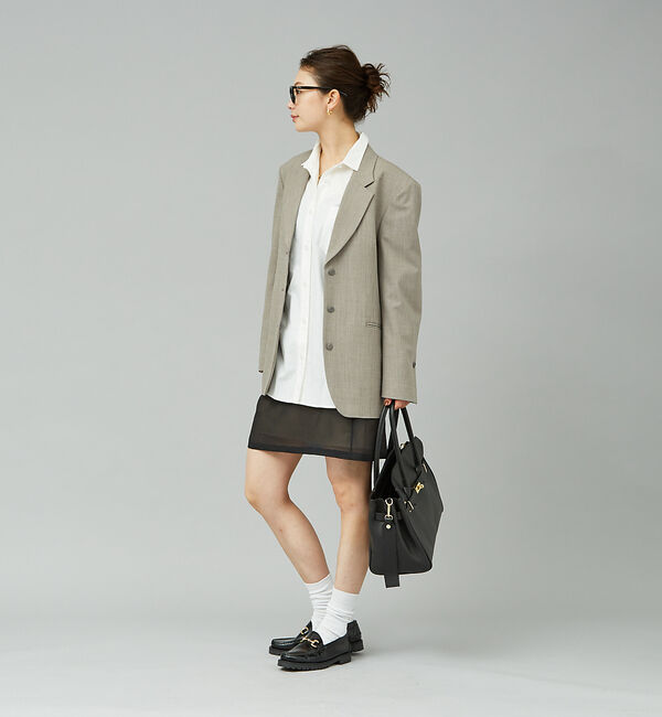 Rouge vif「シアーレイヤードサテンミニスカート」|スカート|