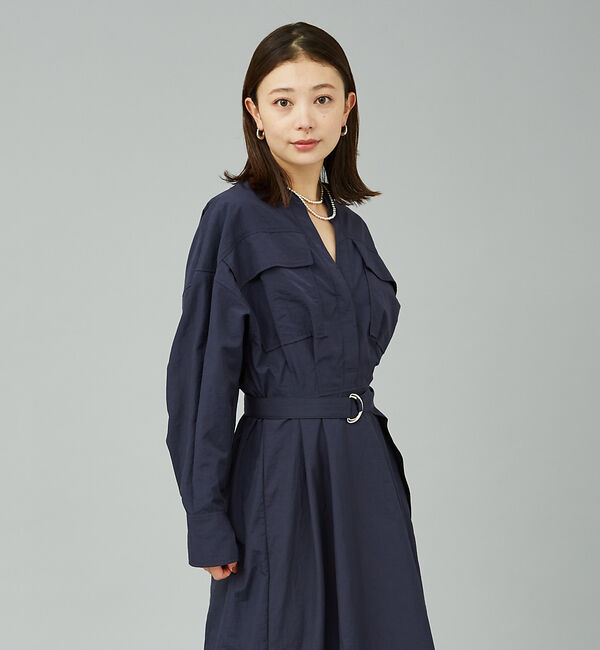 Rouge vif「ウエストマークシャツワンピース」|ワンピース|