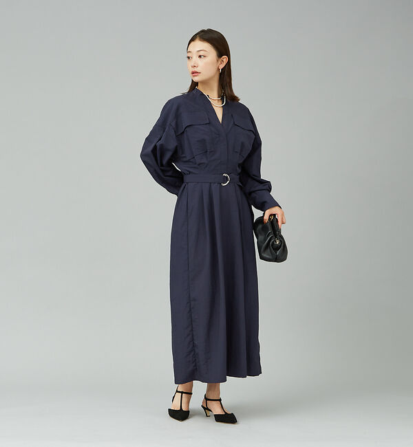 Rouge vif「ウエストマークシャツワンピース」|ワンピース|