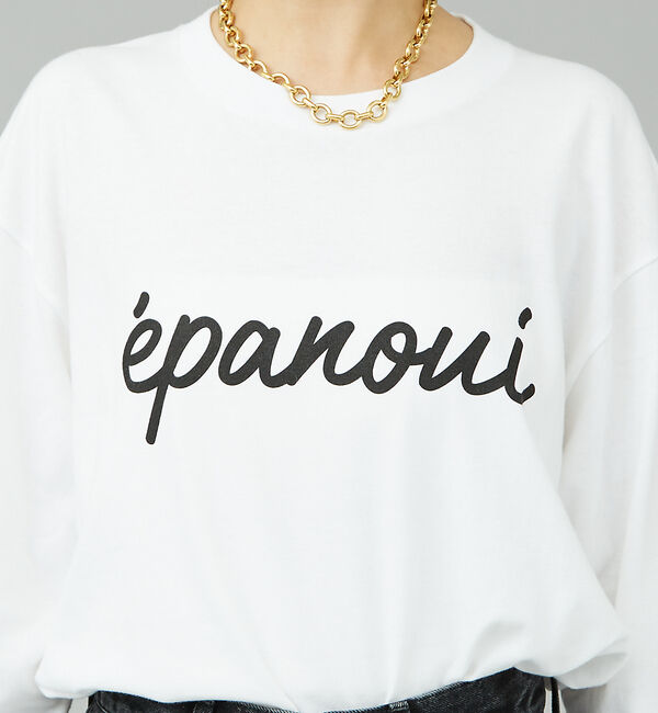 Rouge vif「筆記体ロゴプリントロンT」|Tシャツ・カットソー|