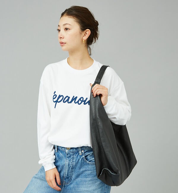 Rouge vif「筆記体ロゴプリントロンT」|Tシャツ・カットソー|