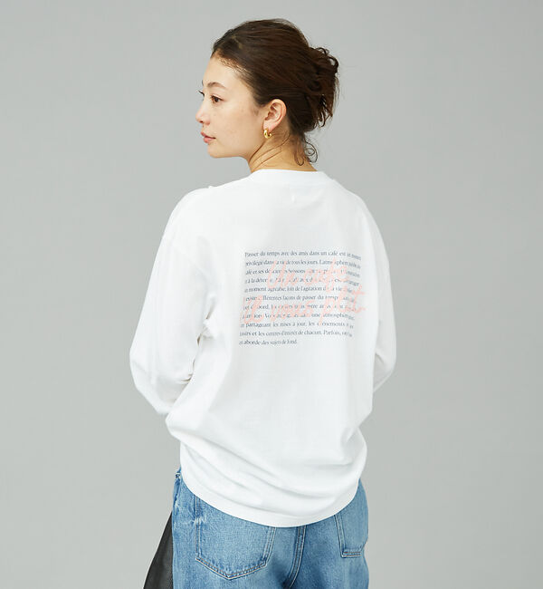 Rouge vif「筆記体ロゴプリントロンT」|Tシャツ・カットソー|