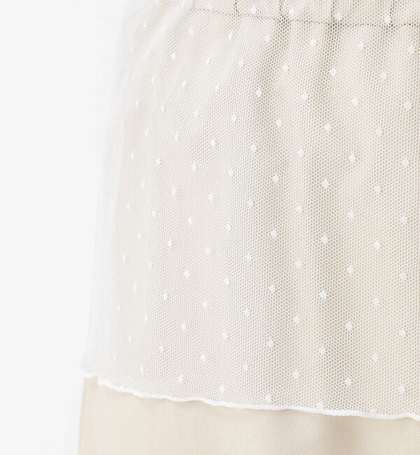 Rouge vif「ドットチュールシアータートル」|Tシャツ・カットソー|