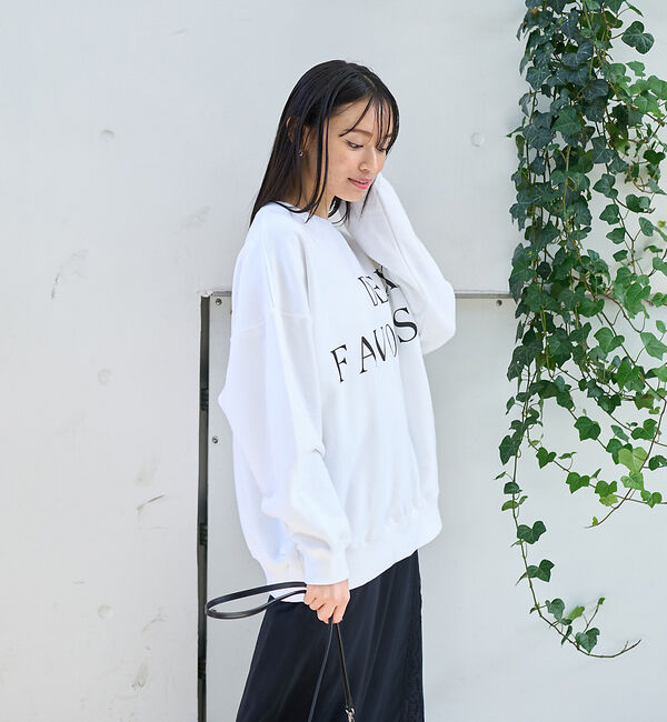 Rouge vif「オーバーサイズロゴスウェット」|スウェット・ジャージ|