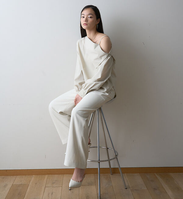 Rouge vif「【一部店舗限定】アシメオフショルブラウス」|シャツ・ブラウス|