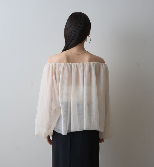 Rouge vif「【一部店舗限定】3wayオフショルチュールブラウス」|シャツ・ブラウス|