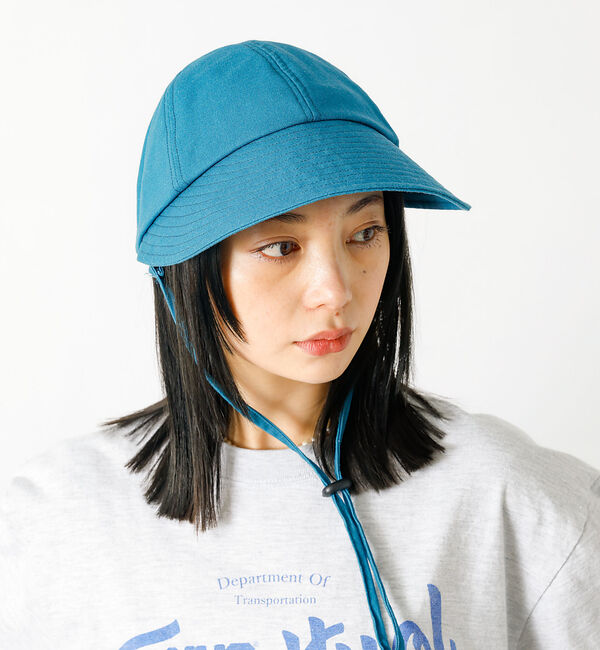 Rouge vif「【Ruben/ルーベン】リネンデイリーキャップ（顎紐付き）【WEB限定】」|その他|ブルー