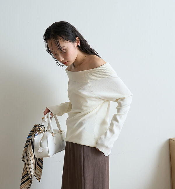 Rouge vif「オフショルレディニットプルオバー」|ニット・セーター|