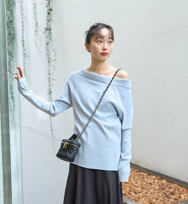 Rouge vif「オフショルレディニットプルオバー」|ニット・セーター|