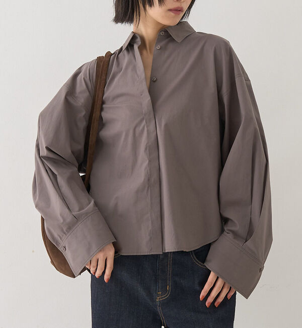 Rouge vif「バックコクーンBIGシャツ」|シャツ・ブラウス|モカ