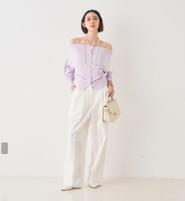 Rouge vif「ストレッチツータックワイドパンツ」|その他|