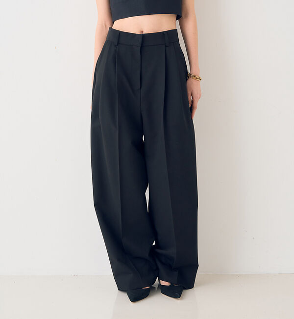 Rouge vif「ストレッチツータックワイドパンツ」|その他|