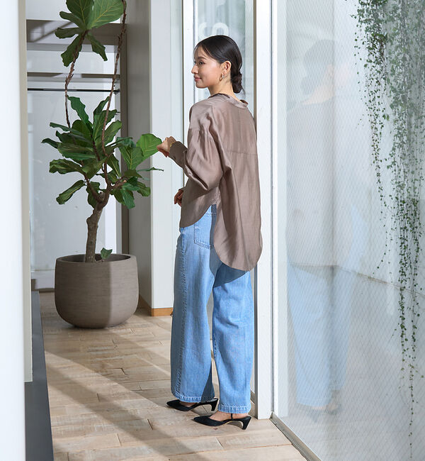 Rouge vif「ポケット付きシアーシャツ」|シャツ・ブラウス|