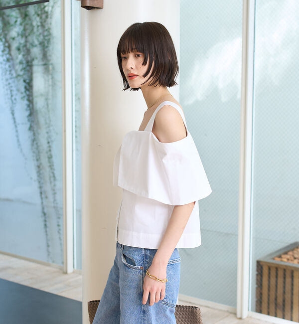 Rouge vif「ケープオフショルブラウス」|シャツ・ブラウス|