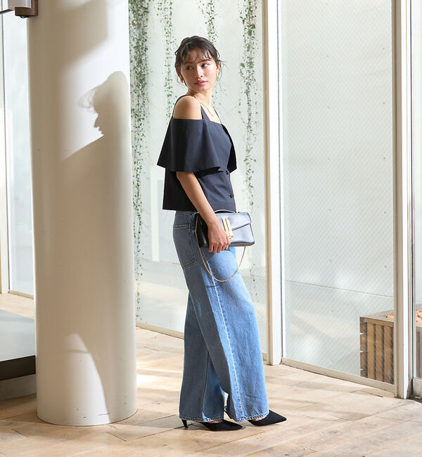 Rouge vif「ケープオフショルブラウス」|シャツ・ブラウス|