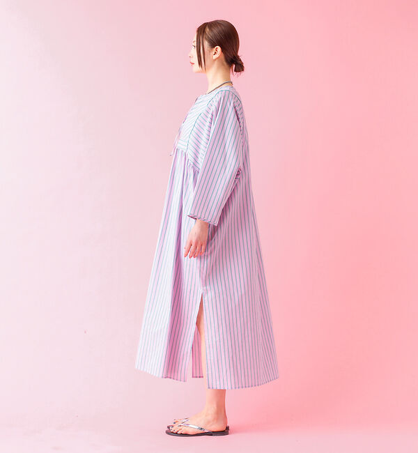 Rouge vif「【Le Melange/ル・メランジュ】ストライプスワンピース/ワンピース/スト」|ワンピース|