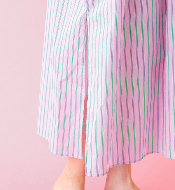 Rouge vif「【Le Melange/ル・メランジュ】ストライプスワンピース/ワンピース/スト」|ワンピース|