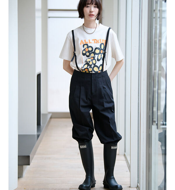 Rouge vif「【Barbour/バブアー】レインロングブーツ/シーズンレス/梅雨/ロングブーツ」|レインシューズ|