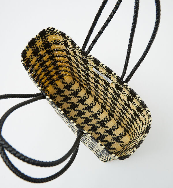 Rouge vif「【MOON BIRD/ムーンバード】手編みのメルカドバッグM/手編み/正方形【W」|トートバッグ|