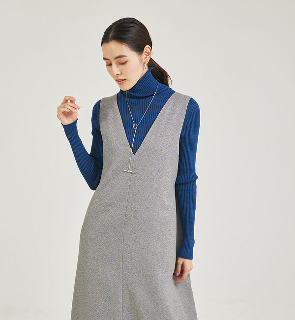 qualite「ツイーディジャンパーワンピース」|ワンピース|