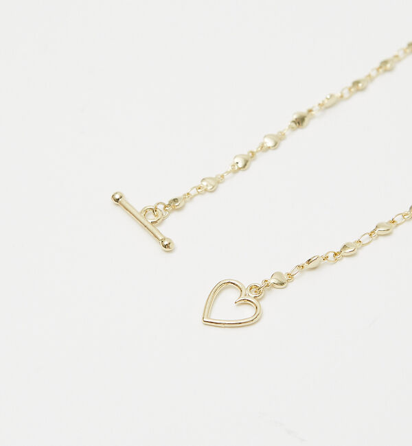 qualite「ハートチェーンネックレス」|ネックレス|