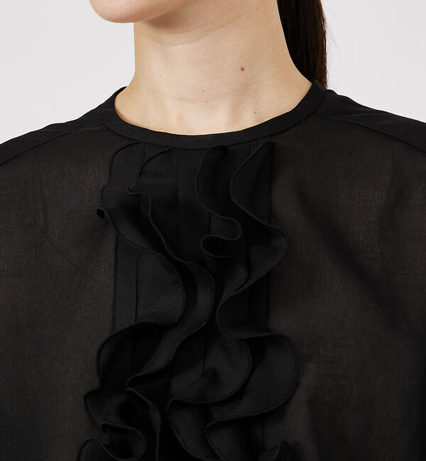 qualite「メロウフリルブラウス」|シャツ・ブラウス|