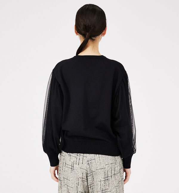 qualite「チュールコンビニット」|ニット・セーター|