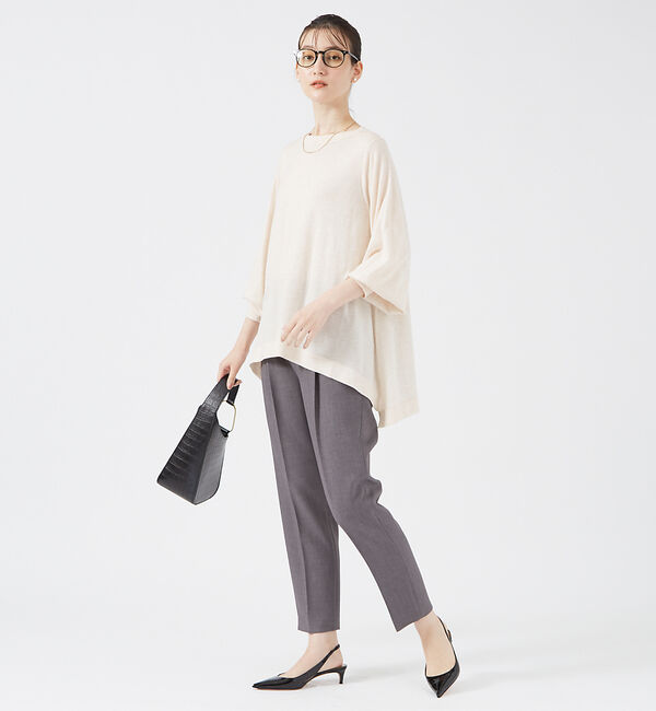 qualite「ヘムラインドレープニット」|ニット・セーター|