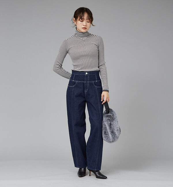 qualite「【日本製/2024AW】シームレスタートルニット」|ニット・セーター|