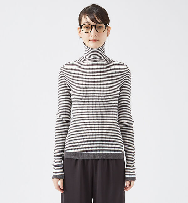 qualite「【日本製/2024AW】シームレスタートルニット」|ニット・セーター|