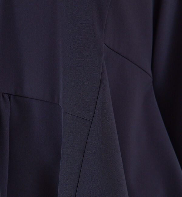 qualite「ペプラムギャザーアシメブラウス/オケージョン/セレモニー」|シャツ・ブラウス|