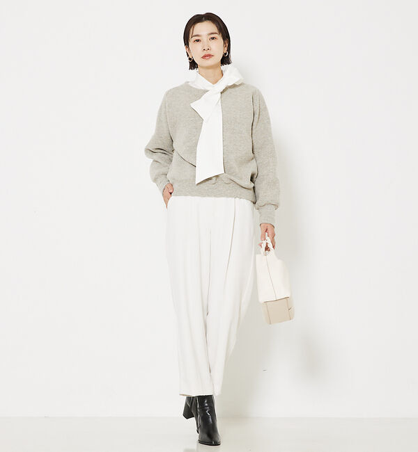 qualite「ラメスライバーニットプルオーバー」|スウェット・ジャージ|