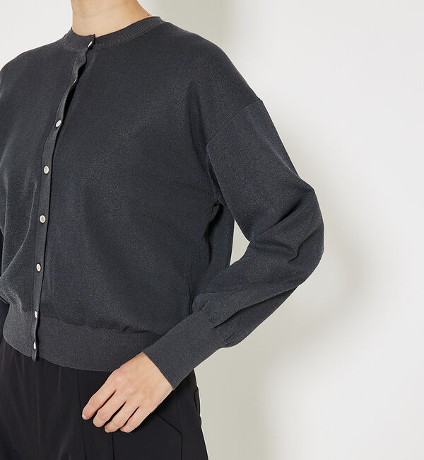 qualite「コットンナイロンハイゲージニットカーデ」|カーディガン|