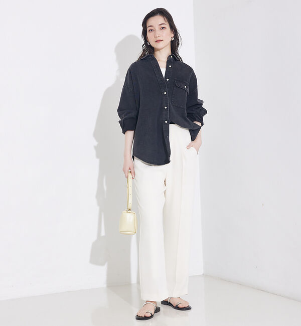 qualite「ミドルオンスデニムシャツ」|シャツ・ブラウス|