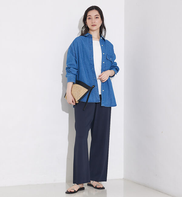 qualite「ミドルオンスデニムシャツ」|シャツ・ブラウス|