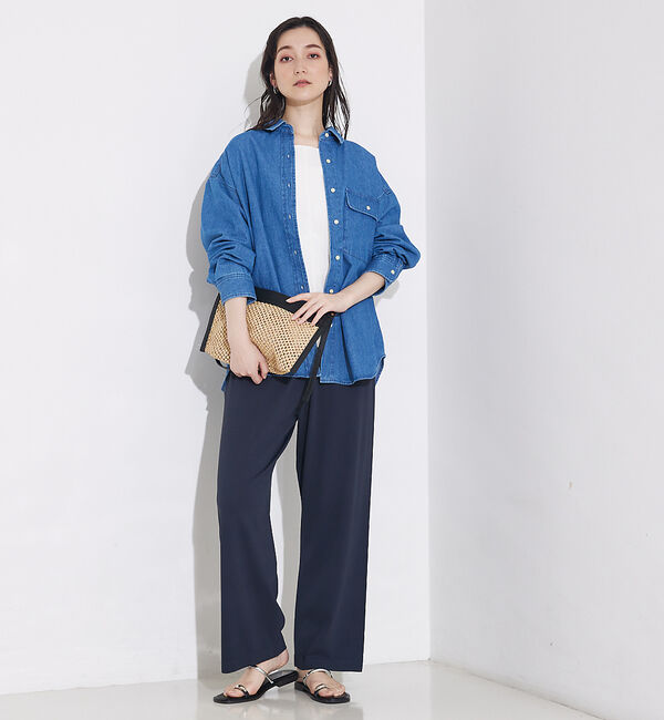 qualite「ミドルオンスデニムシャツ」|シャツ・ブラウス|