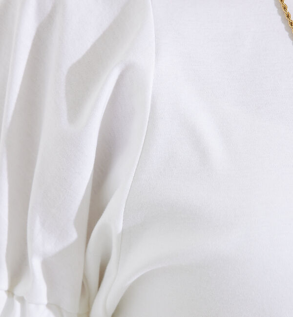 qualite「袖ギャザーカットTOP」|Tシャツ・カットソー|