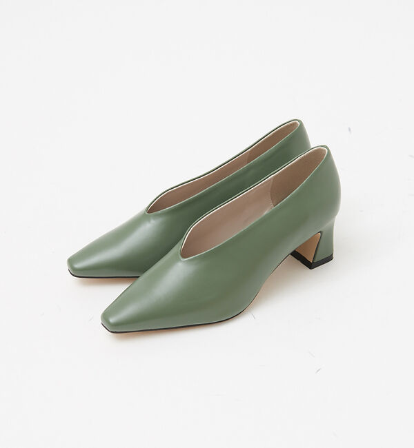 AU BANNISTER「【LAROUTE】深物パンプス」|パンプス|カーキ