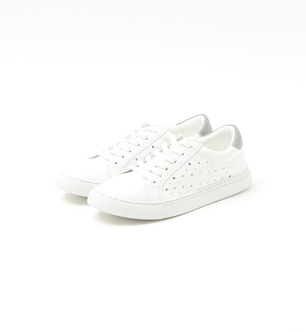 AU BANNISTER「【販売店舗限定】スターパンチングスニーカー」|スニーカー|ホワイト