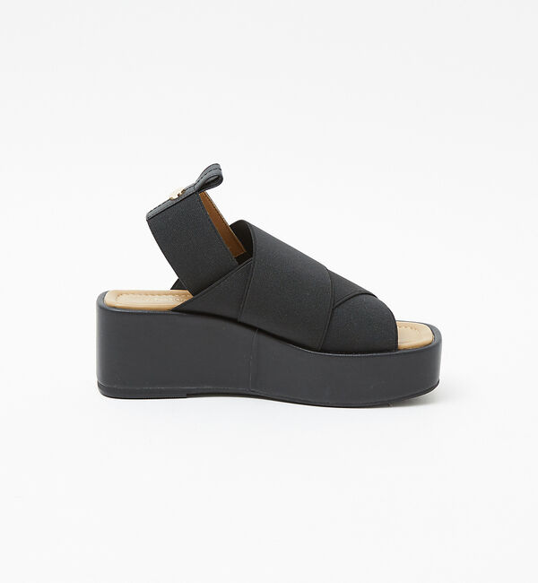 AU BANNISTER「エラスティッククロスウェッジサンダル」|サンダル|