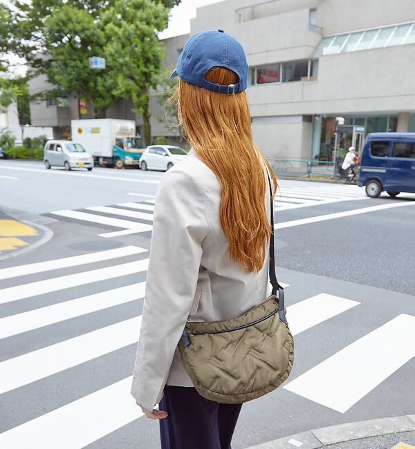 LOWELL things「Unite/ハーフムーン2WAYショルダーバッグ」|ショルダー・メッセンジャー|カーキ