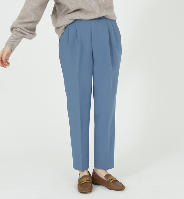 abahouse mavie「【感嘆パンツ】タックテーパードパンツ」|スラックス|