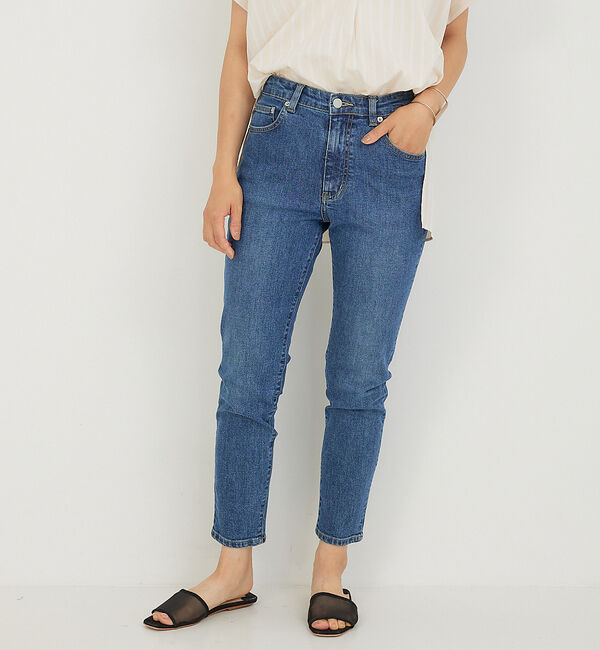 abahouse mavie「【感嘆】スリムテーパードデニム」|デニム|