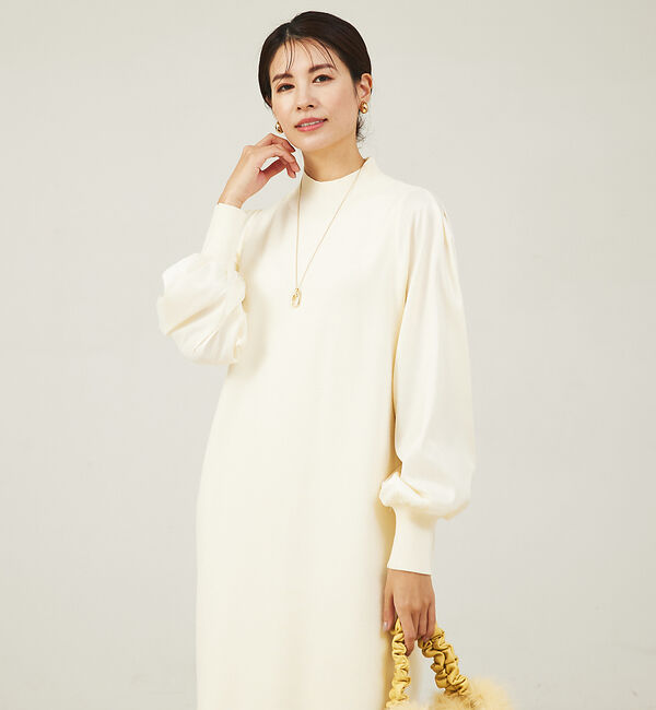 abahouse mavie「【大人のいちまんワンピ】ニットコンビワンピース」|ワンピース|