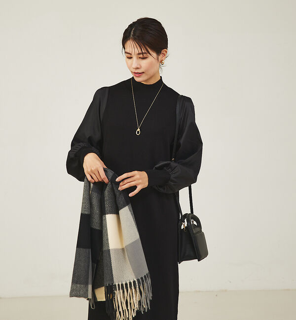 abahouse mavie「【大人のいちまんワンピ】ニットコンビワンピース」|ワンピース|