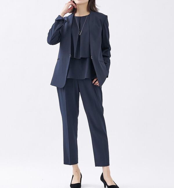 abahouse mavie「【エニデイカセット】タックテーパードパンツ」|スラックス|